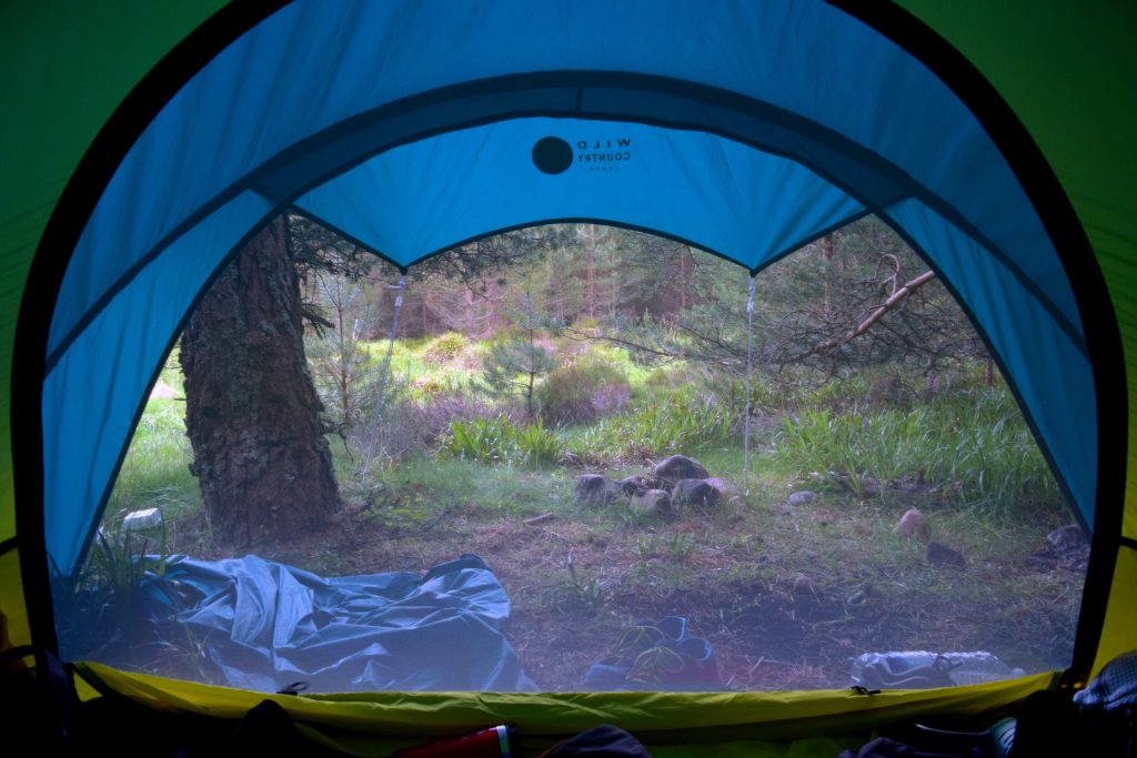 camping in the scottish highlands