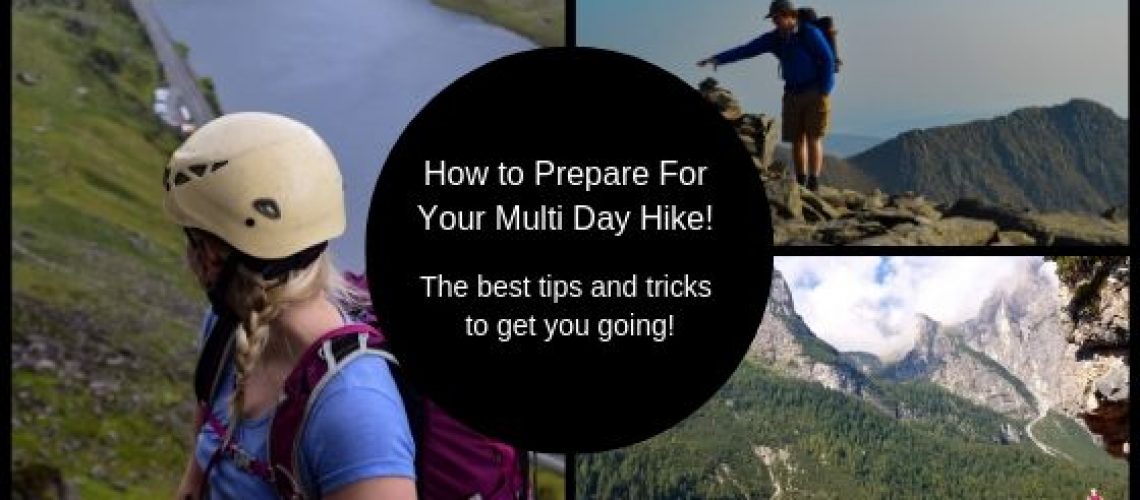 Preparing for a multi day hike